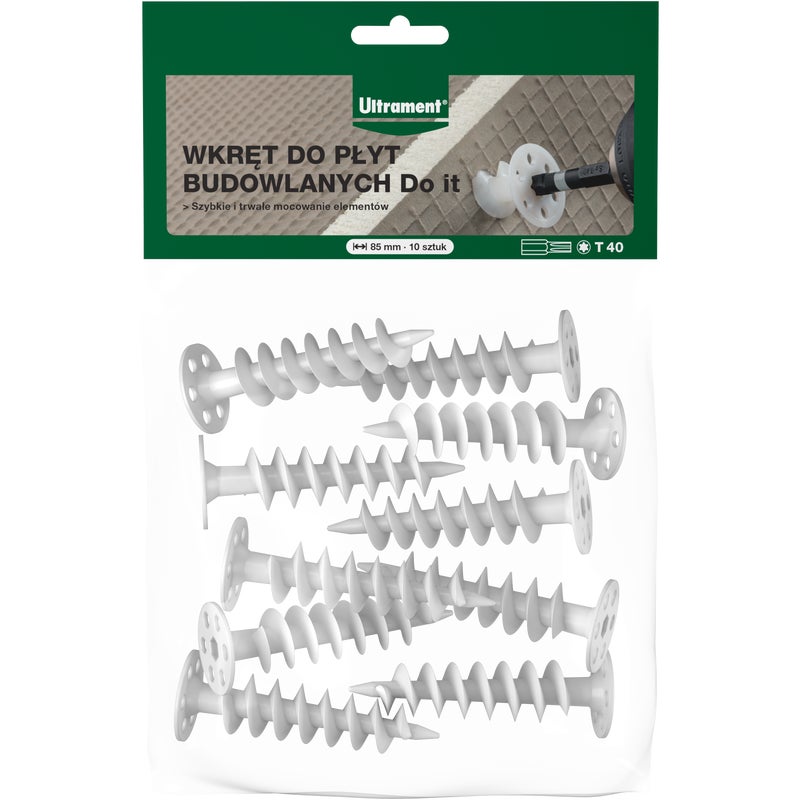 Wkręty do płyty budowlanych DO IT 10 sztuk