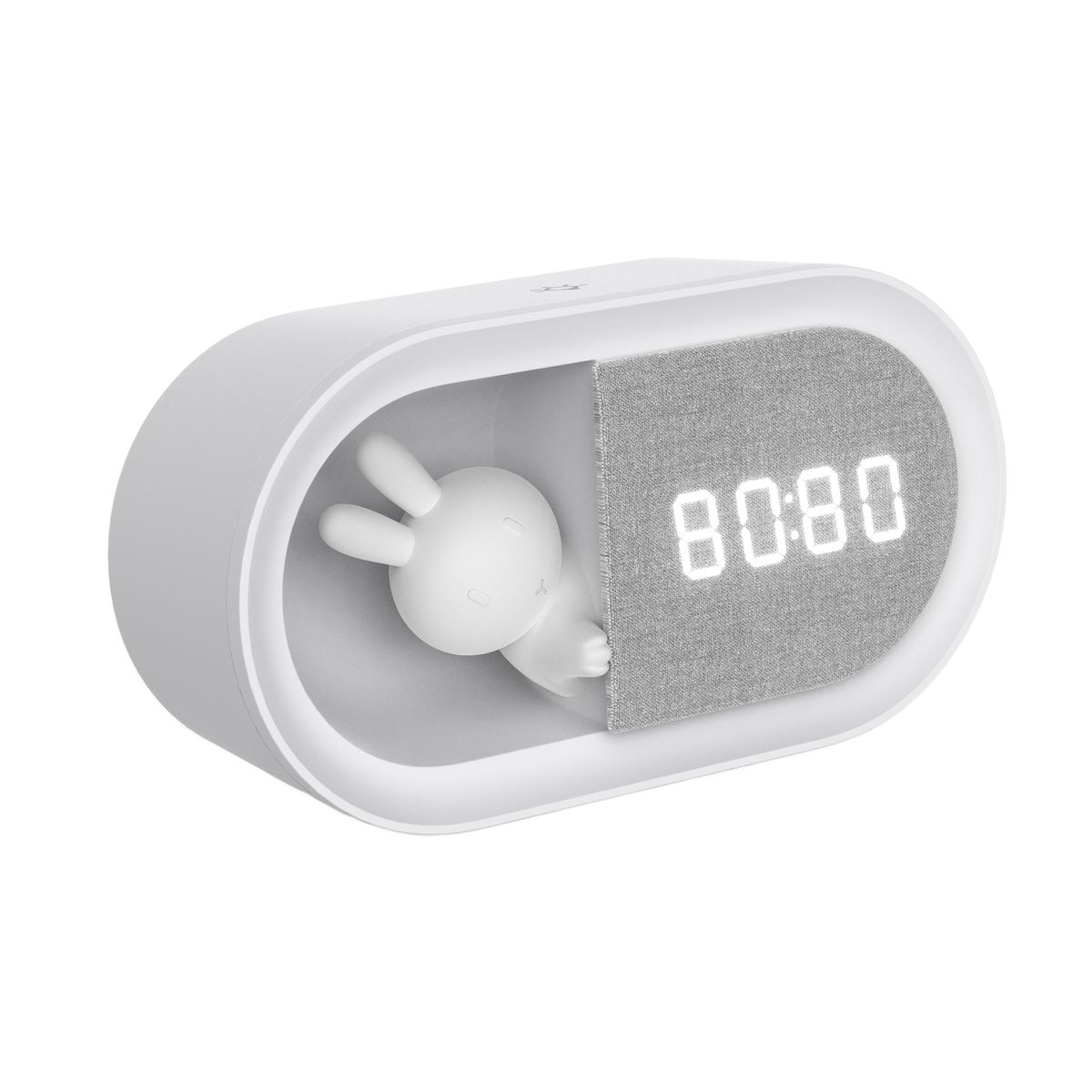 Lampa stołowa Bunny biała budzik 3 W LED Sanico