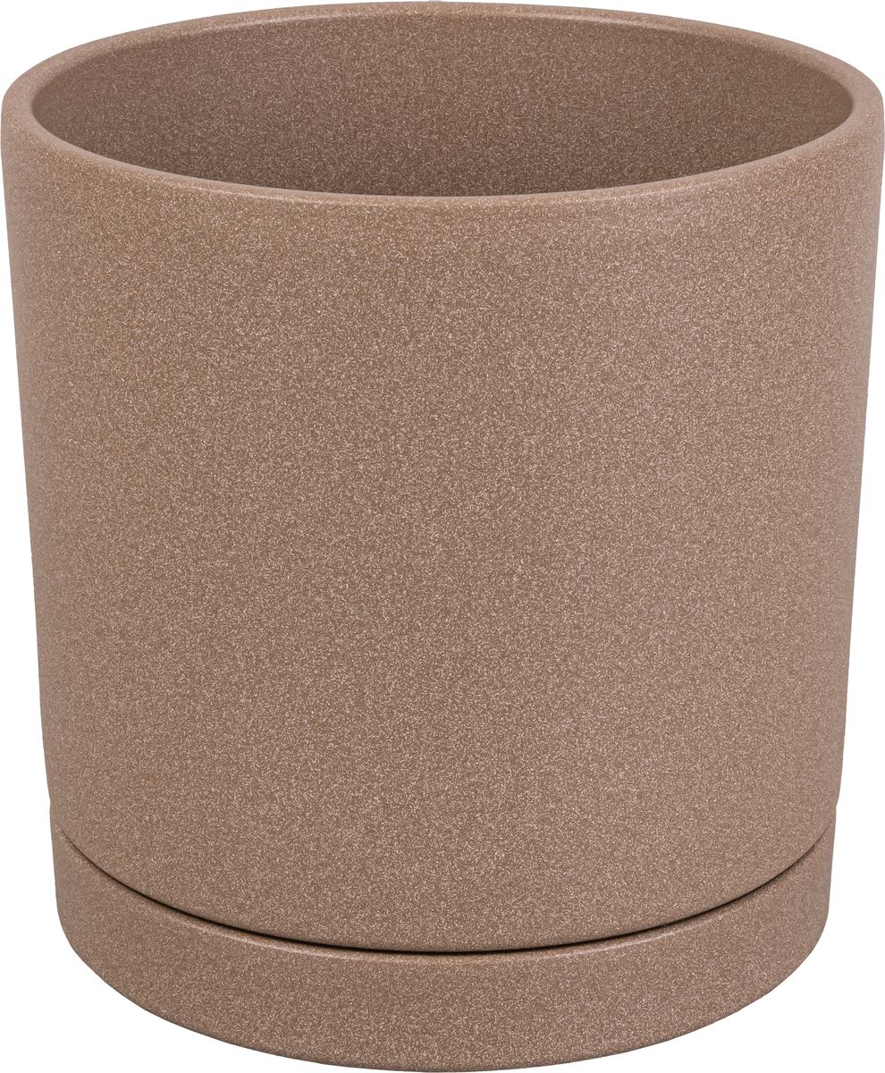 Ceramik Doniczka ceramiczna z podstawką Vienna śr.15cm beżowa