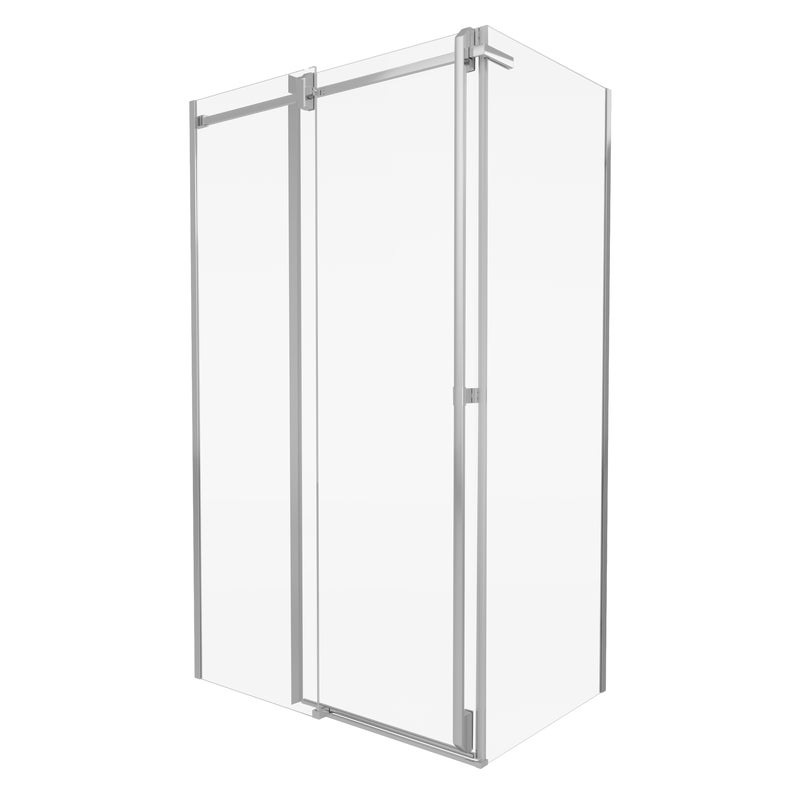 Kabina prysznicowa 100x80 cm chromowana rama Titanium Durasan