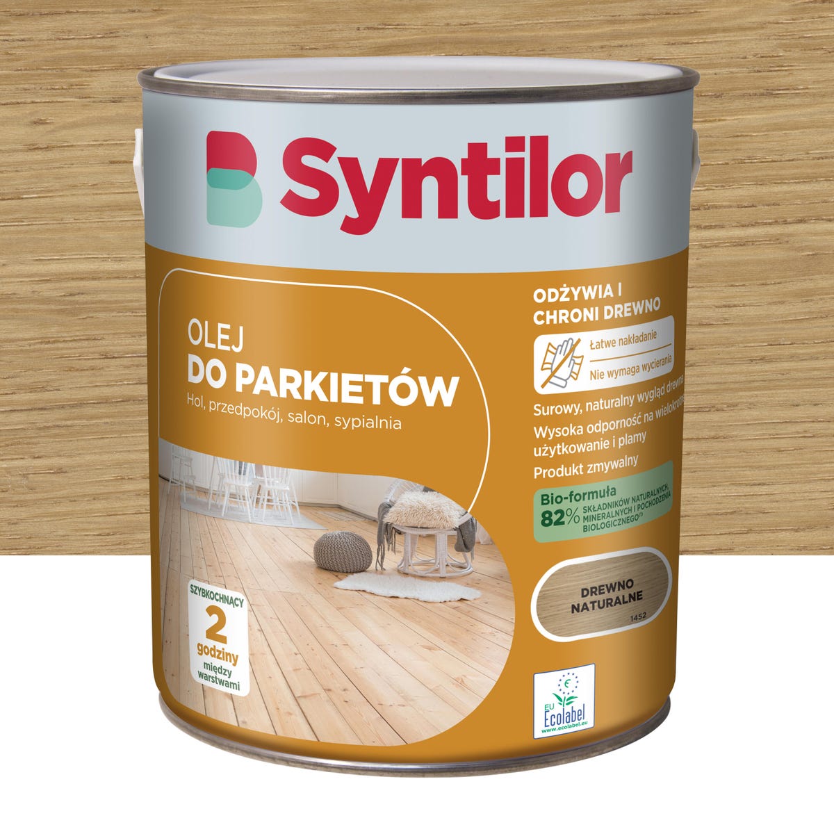 Oleje do parkietów drewno naturalne 2.5 l Syntilor