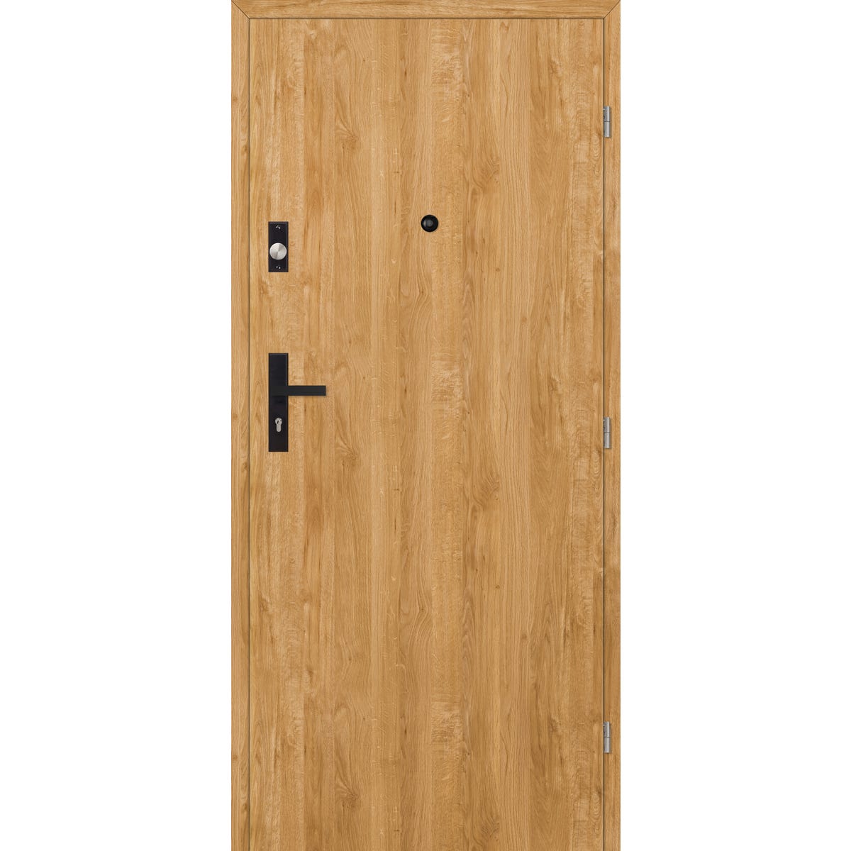 Sella Drzwi wewnętrzne wejściowe drewniane Dąb Naturalny 80 prawe