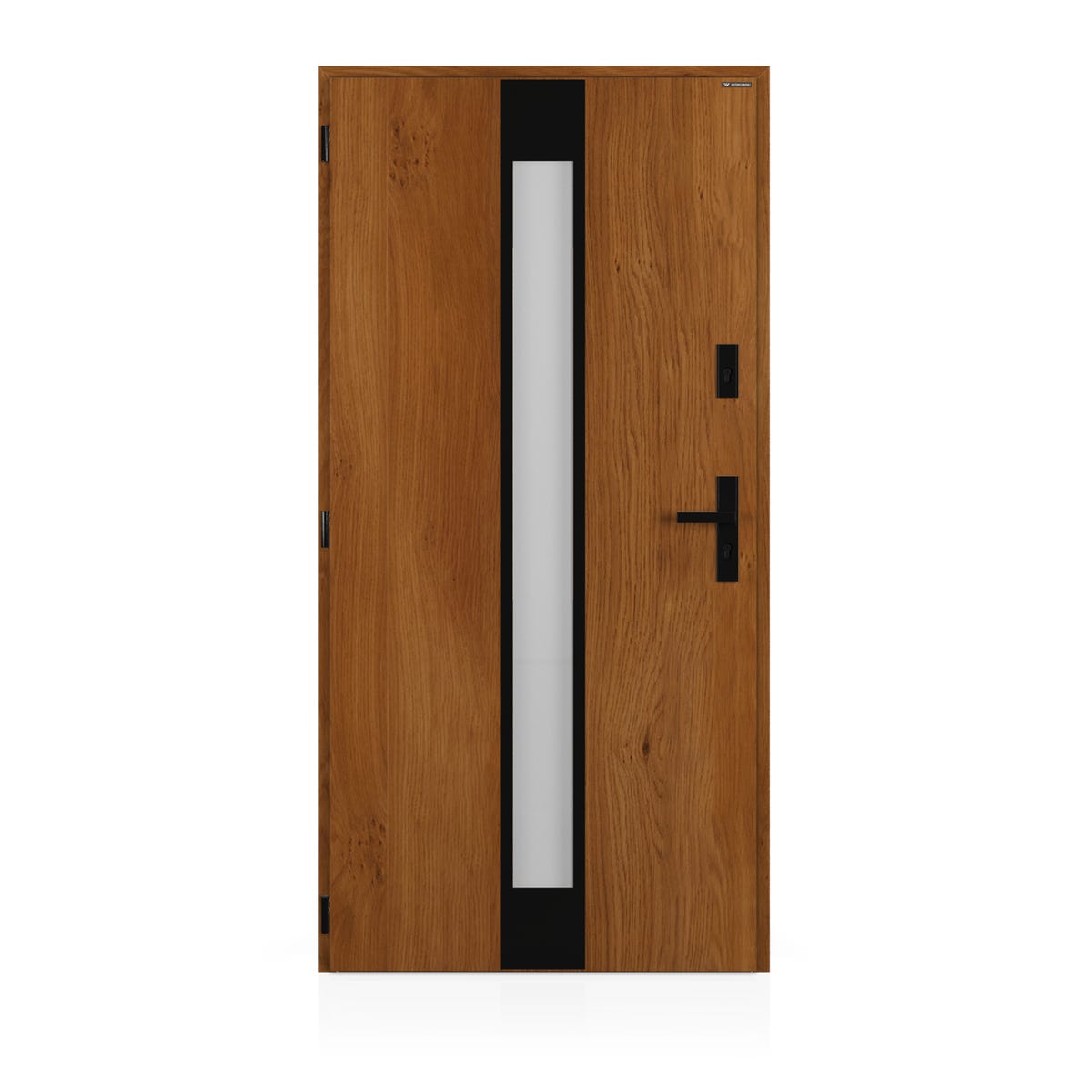 Drzwi stalowe zewnętrzne wejściowe Thunder Lustro winchester 90 lewe Wiśniowski