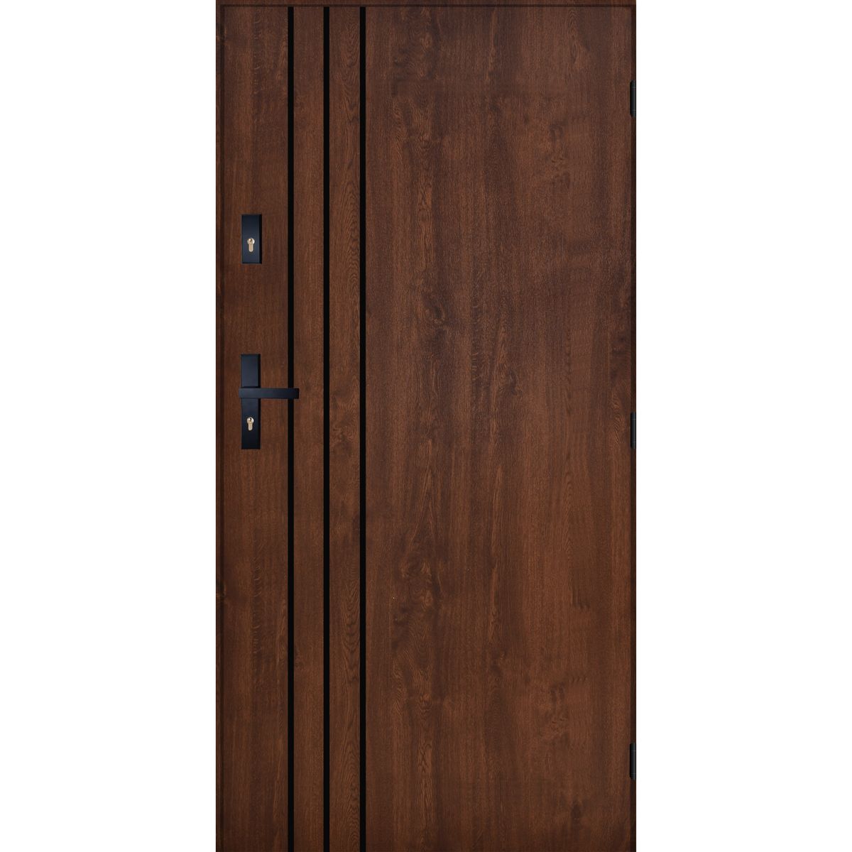 PANTOR Drzwi stalowe zewnętrzne wejściowe Avinion 72 orzechowe 80 prawe