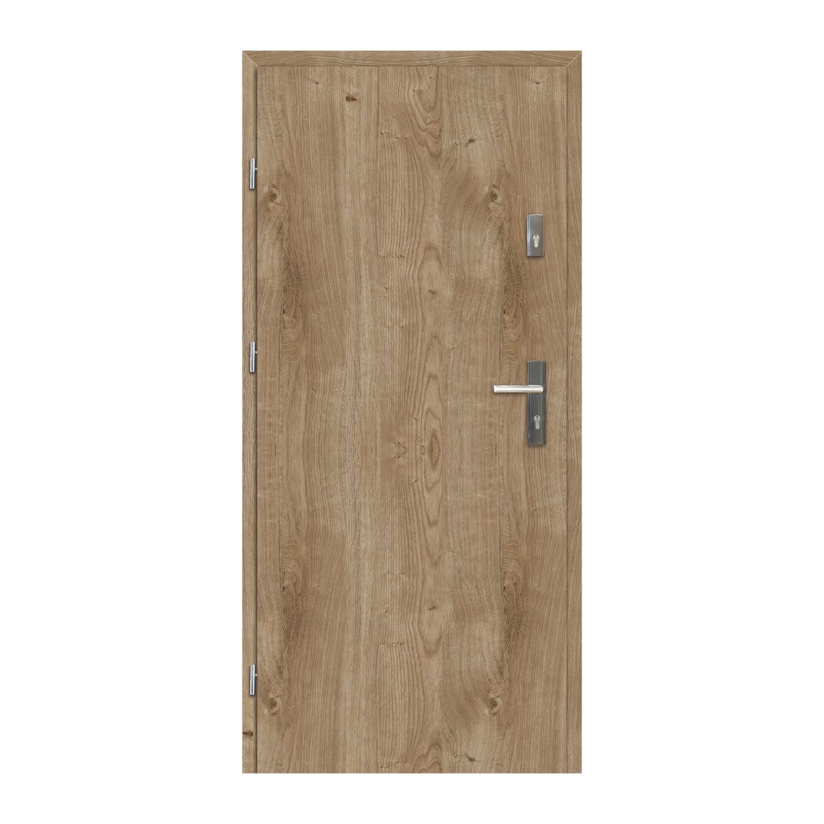 PERFECT DOOR Drzwi wewnętrzne wejściowe Basic Set Dąb Wiosenny 90 lewe