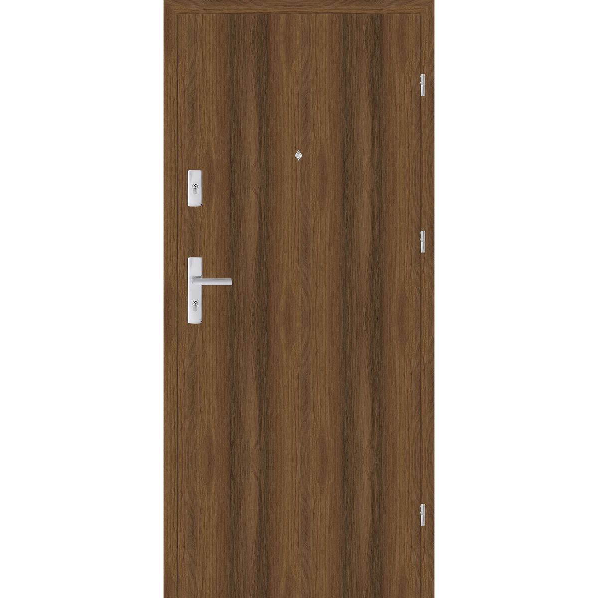 Nawadoor Drzwi wewnętrzne wejściowe Grafen Akustic Orzech Premium 90 prawe do wewnątrz