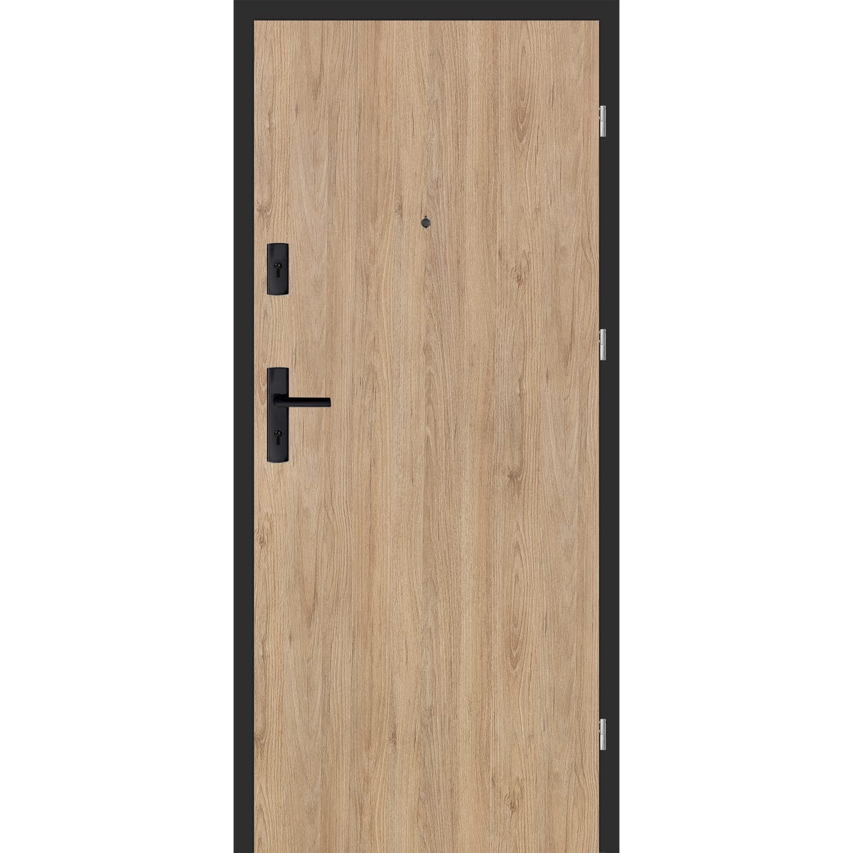 Nawadoor Drzwi wewnętrzne wejściowe Grafen Akustic Dąb Premium 80 prawe do wewnątrz