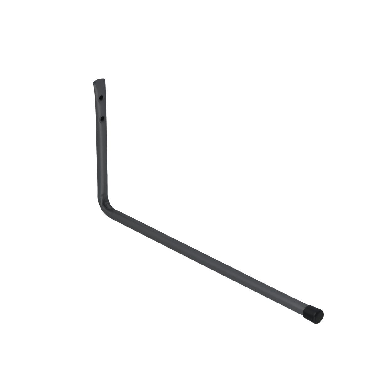 Domax Hak ścienny pojedynczy prosty 35x17 cm antracytowy HPP 350