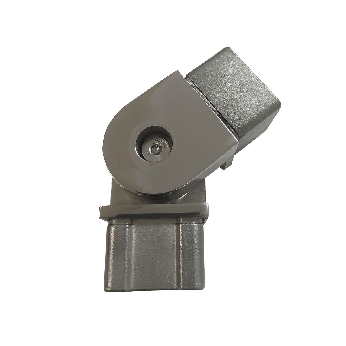 BANISTER Łącznik przegubowy poręczy kwadratowy srebrny