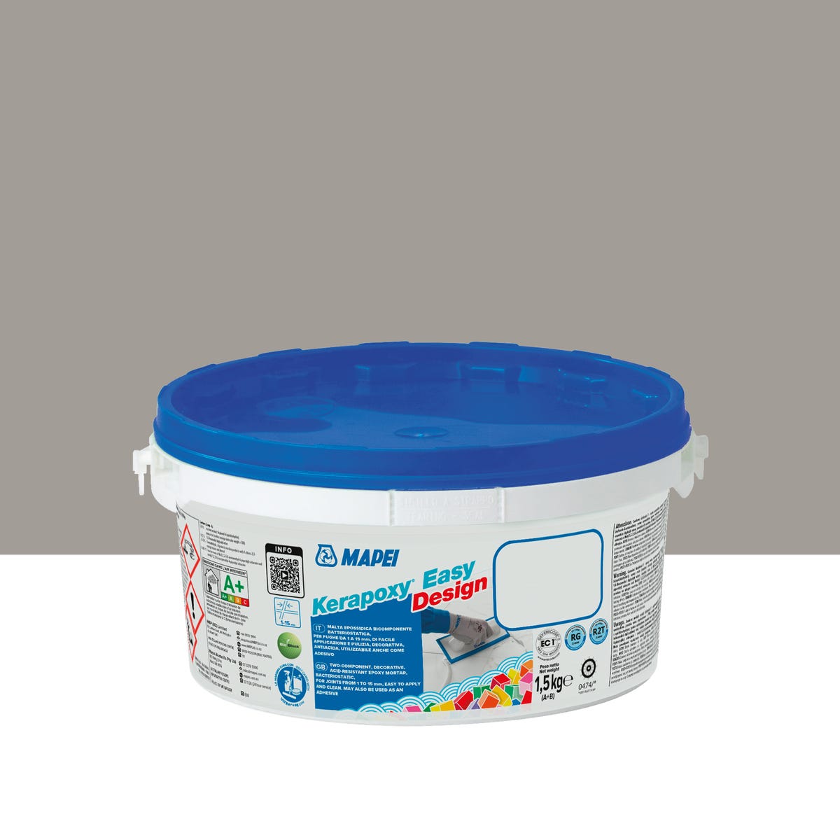 Fuga epoksydowa Kerapoxy Easy Design 112 tytan 1.5 kg Mapei