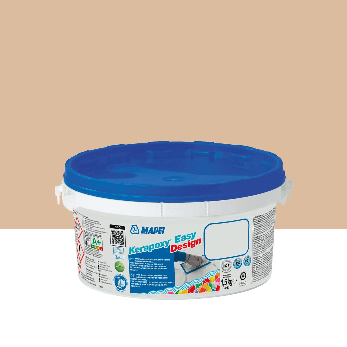 Fuga epoksydowa Kerapoxy Easy Design 138 migdałowy 1.5 kg Mapei