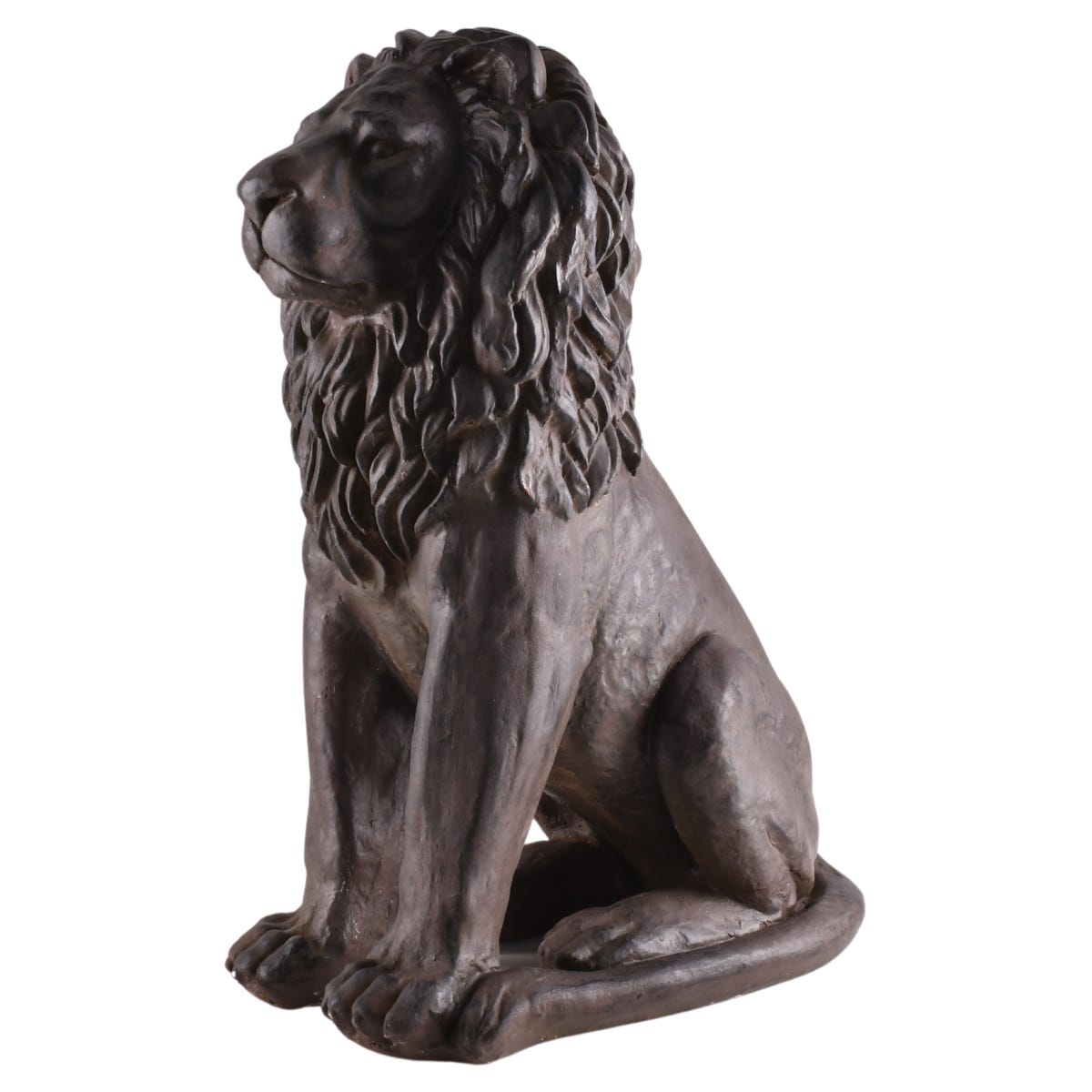 Direct Home and Garden Dekoracja ogrodowa lew 41x24x60 cm brązowa