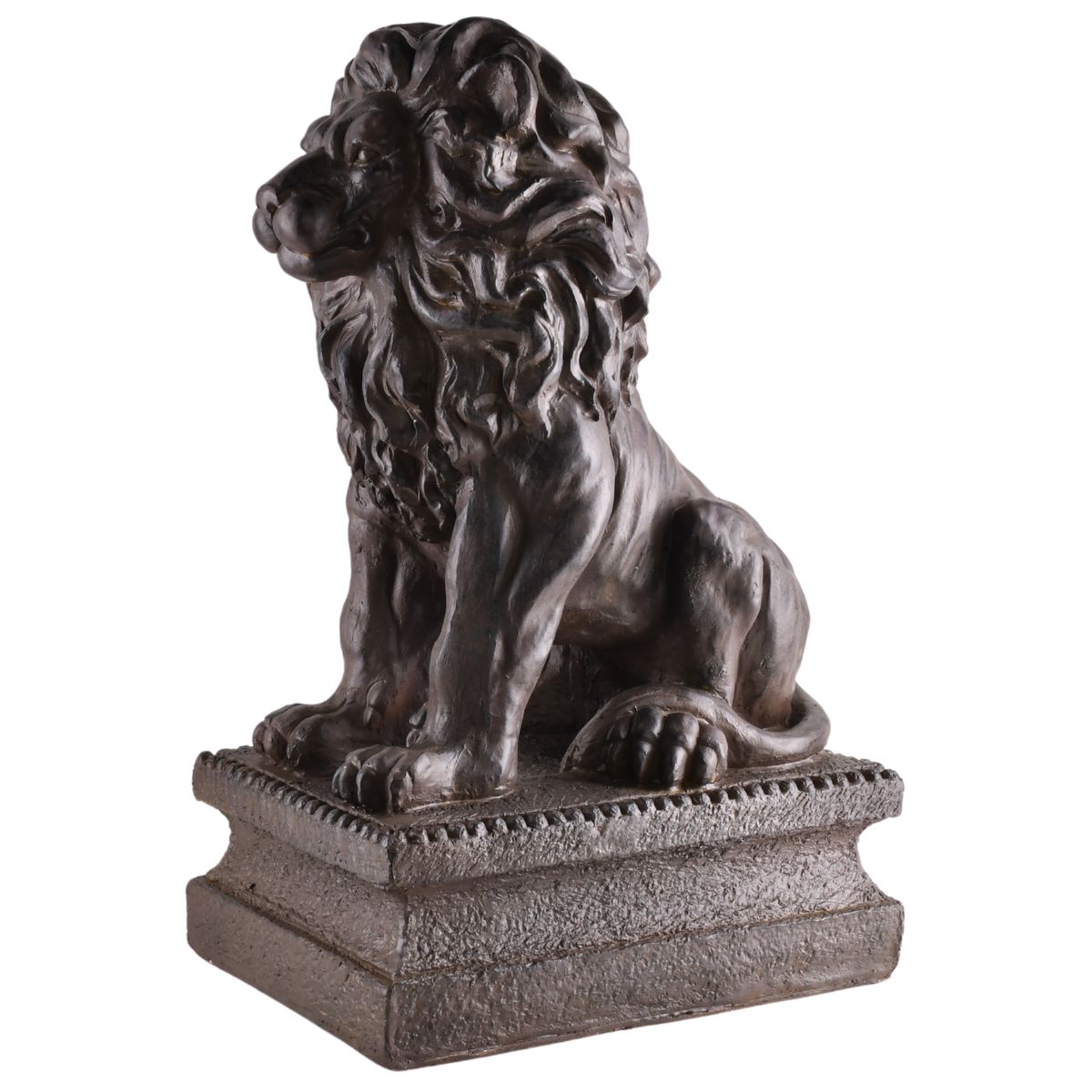 Direct Home and Garden Dekoracja ogrodowa lew 45x32x71 cm brązowa