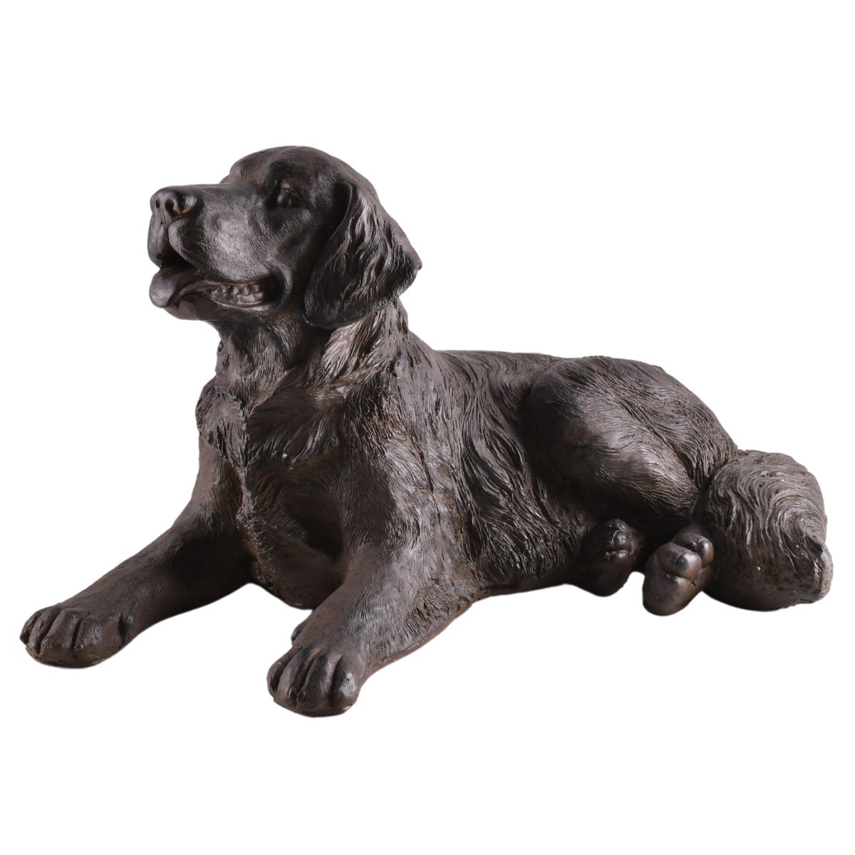 Direct Home and Garden Dekoracja ogrodowa pies 61x39x36 cm brązowa