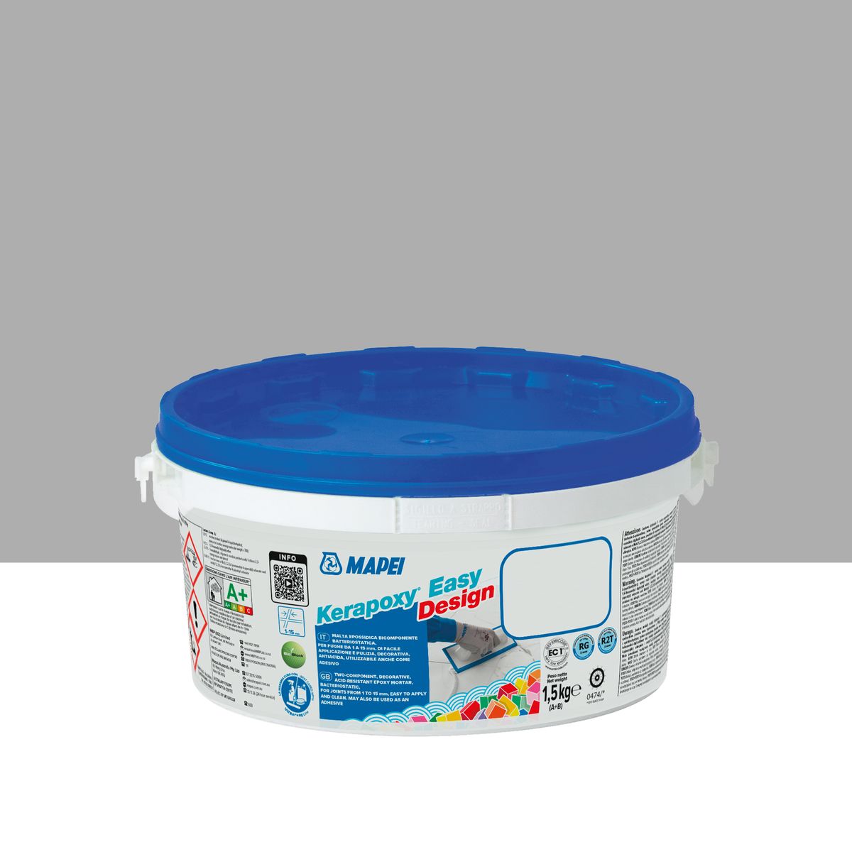 Fuga epoksydowa Kerapoxy Easy Design 127 arktyczny szary 1.5 kg Mapei