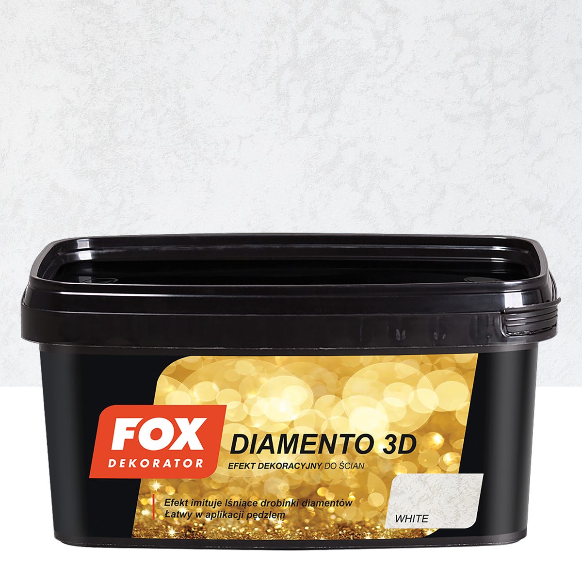 Fox Farba dekoracyjna Diamento 3D White 1 l