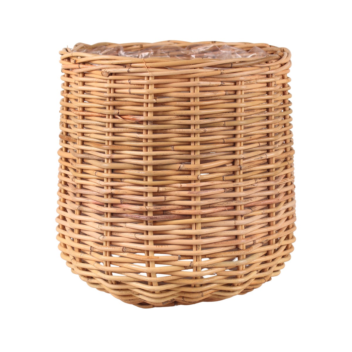Cermax Osłonka doniczki rattan Vase 22 cm brązowa