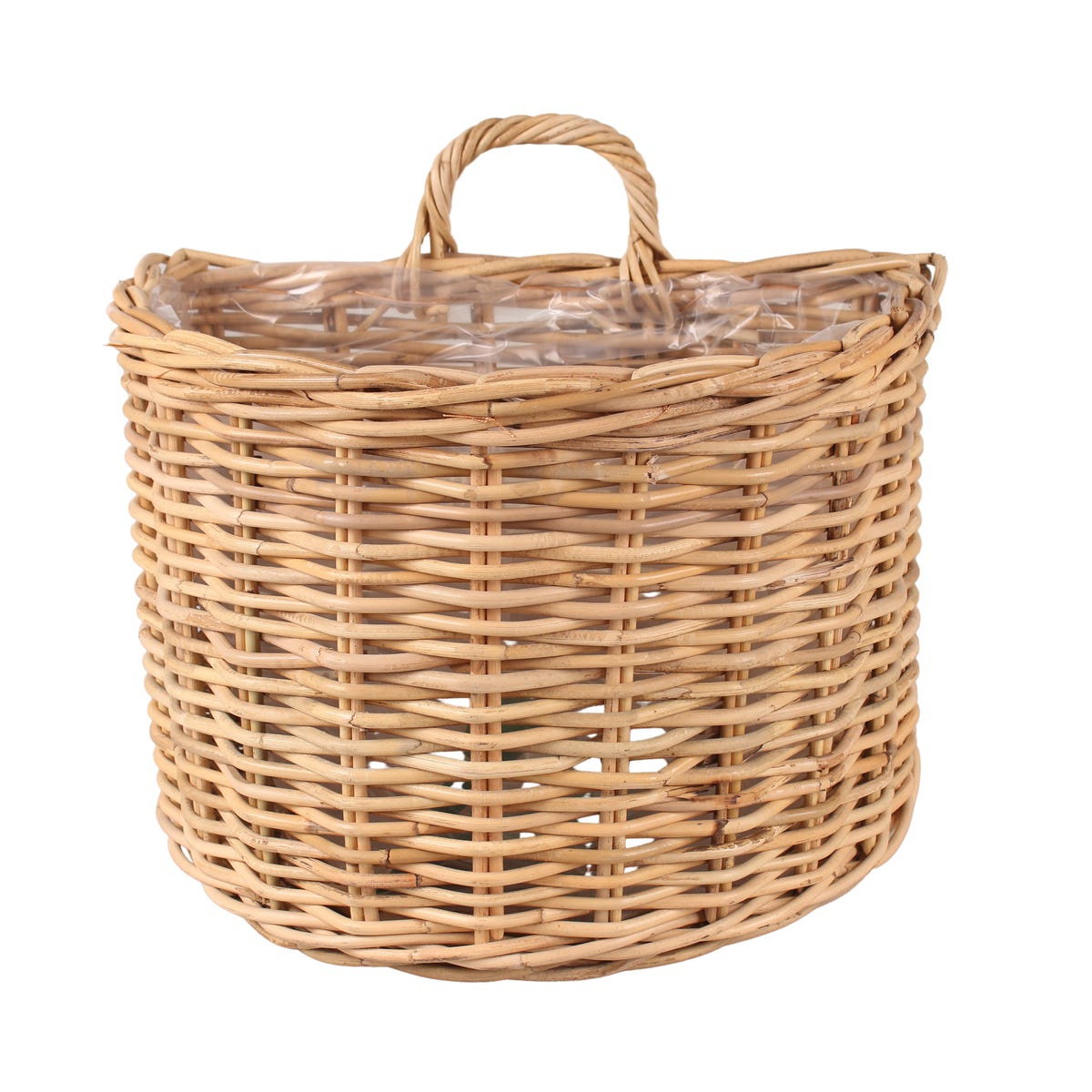 Cermax Osłonka doniczki rattan Hamper 43 cm brązowa