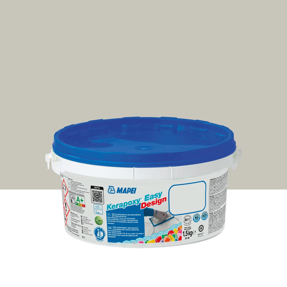 Fuga epoksydowa Kerapoxy Easy Design 111 srebrny 1.5 kg Mapei
