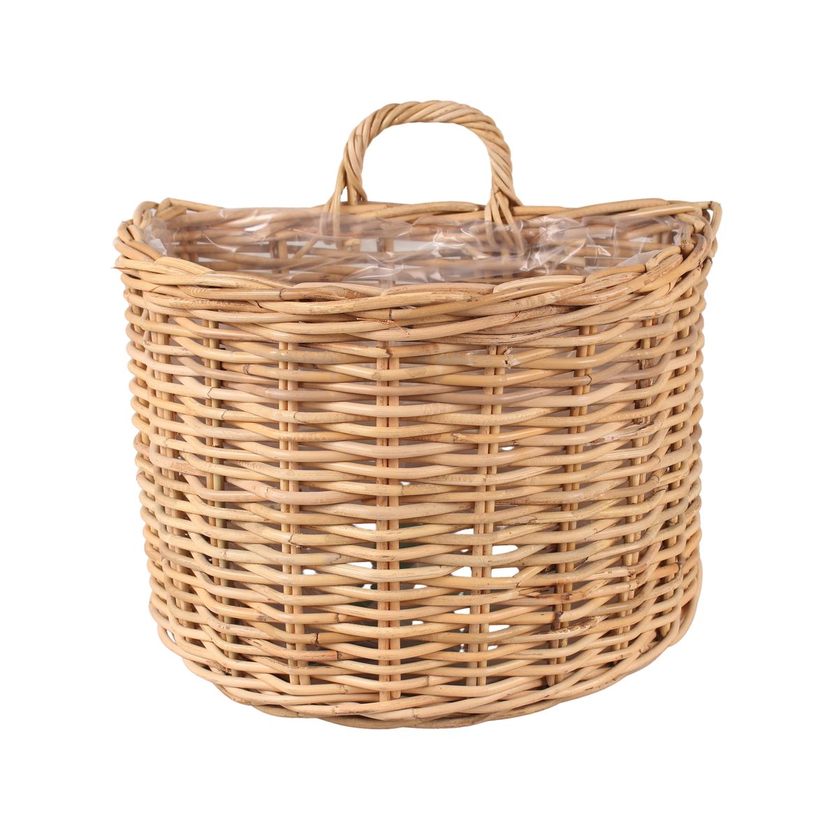 Cermax Osłonka doniczki rattan Hamper 31 cm brązowa