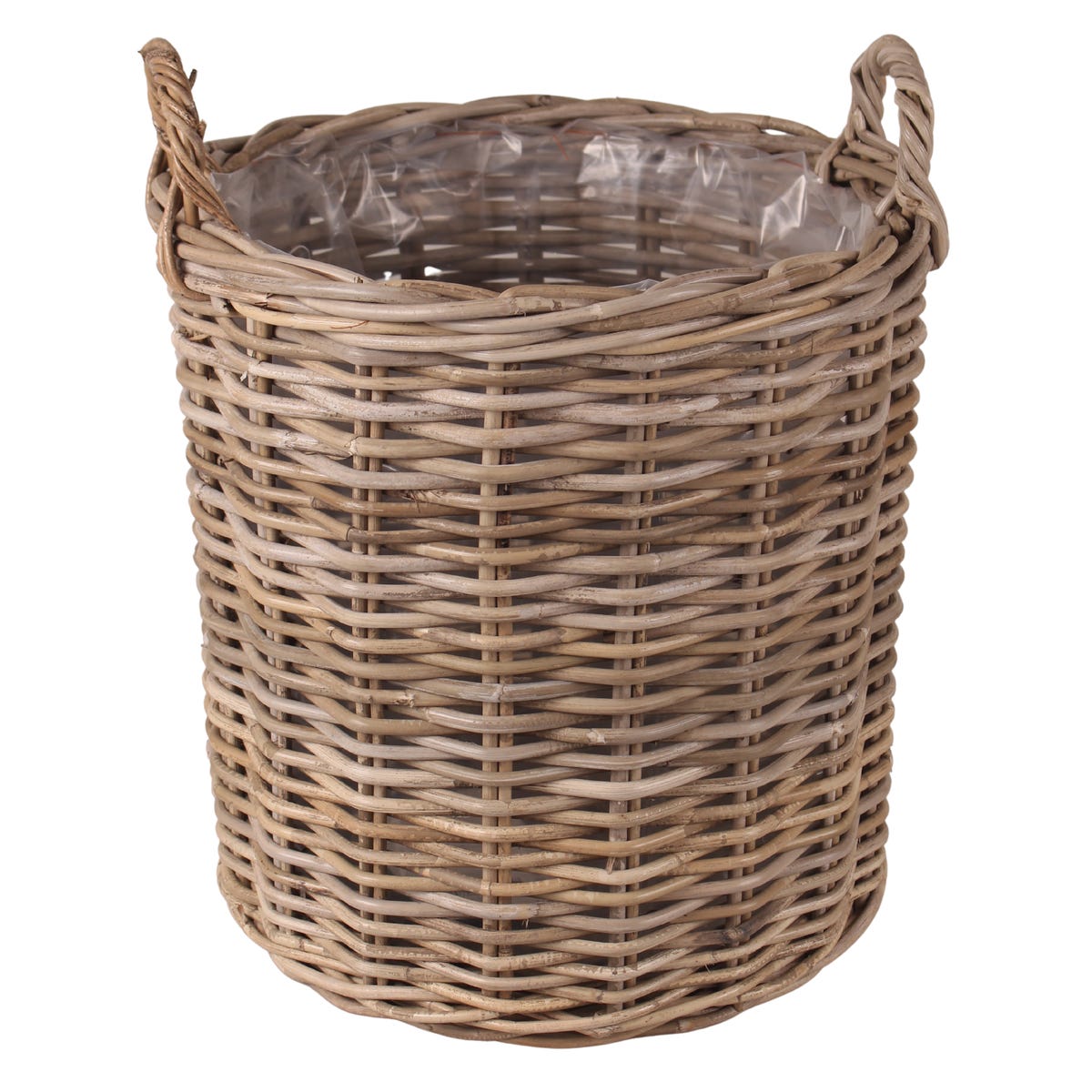 Cermax Osłonka doniczki rattan Round 60 cm brązowa