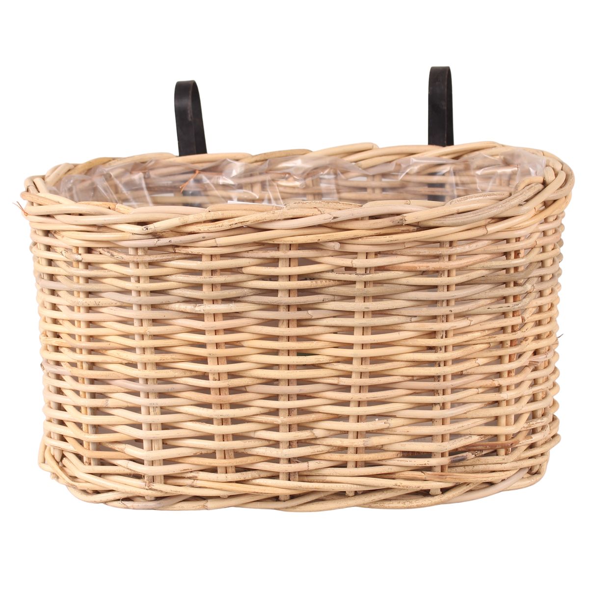 Cermax Osłonka doniczki na balkon rattan Balcony 45 cm brązowa