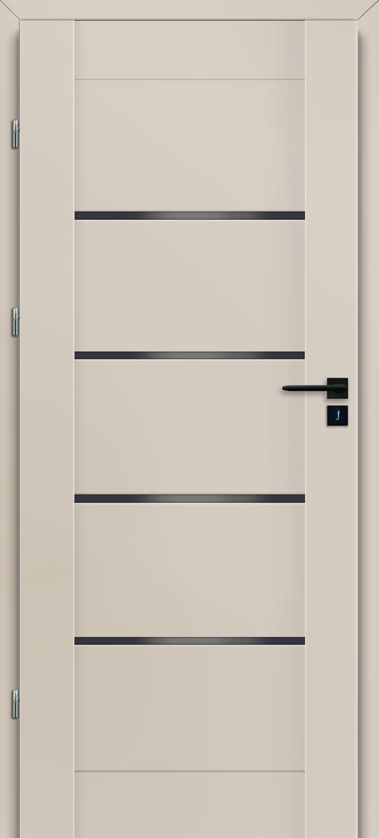 Drzwi wewnętrzne pokojowe Vinci Nero Cashmere 70 lewe Voster