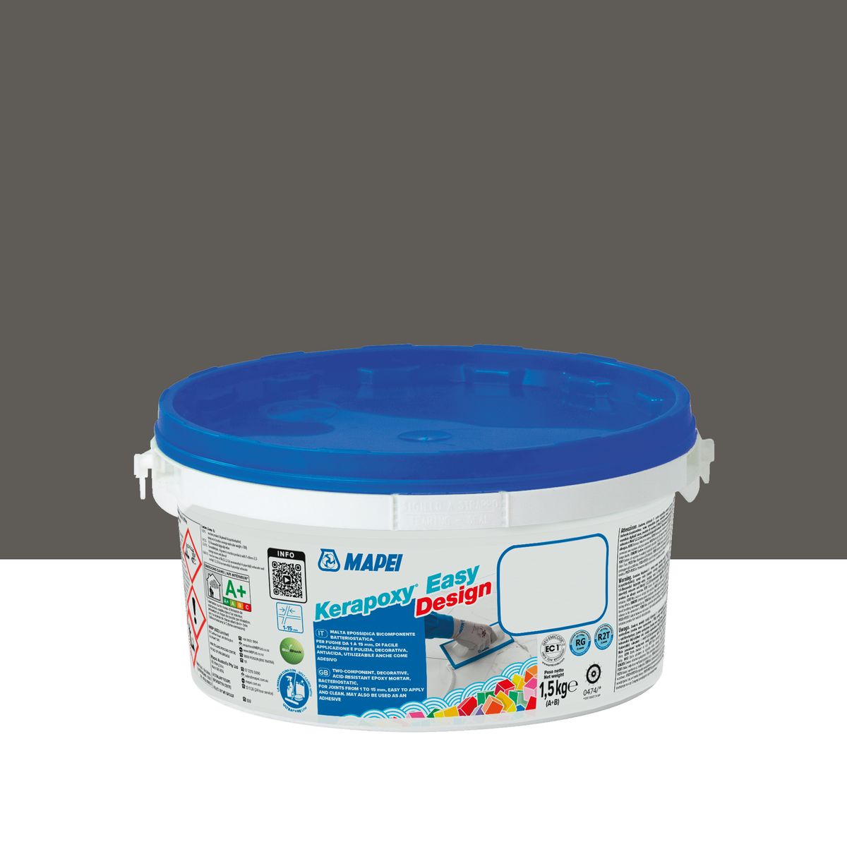 Fuga epoksydowa Kerapoxy Easy Design 114 antracyt 1.5 kg Mapei