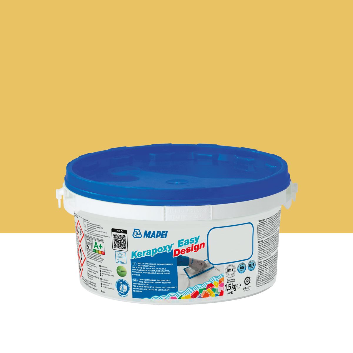 Fuga epoksydowa Kerapoxy Easy Design 150 żółty 1.5 kg Mapei