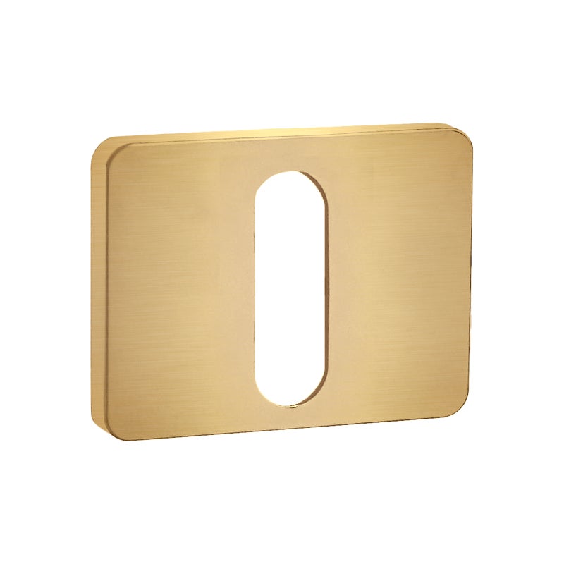 Rozeta podklamkowa na klucz Mila złota szczotkowana