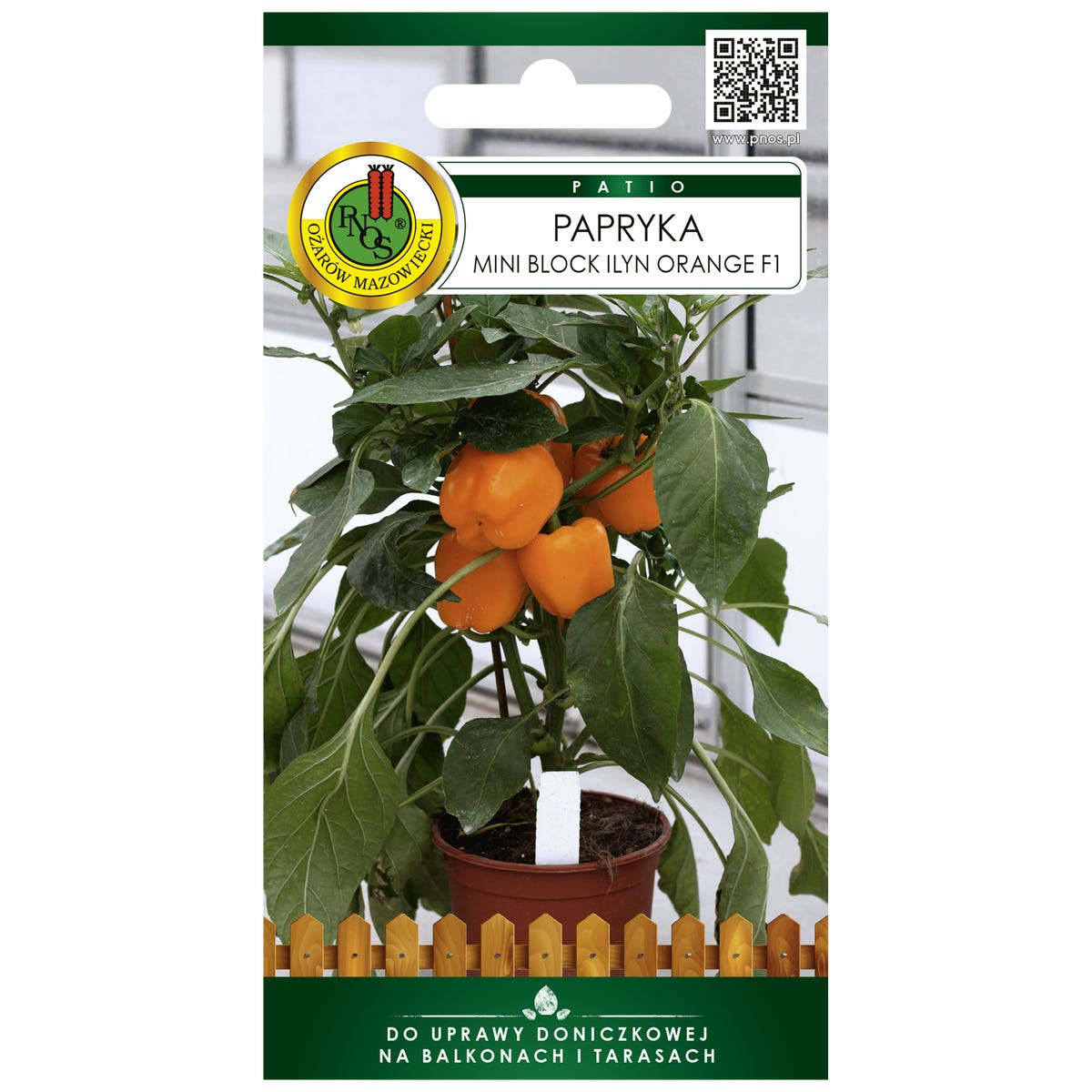 Papryka Mini Block Ilyn Orange nasiona 15szt. Pnos