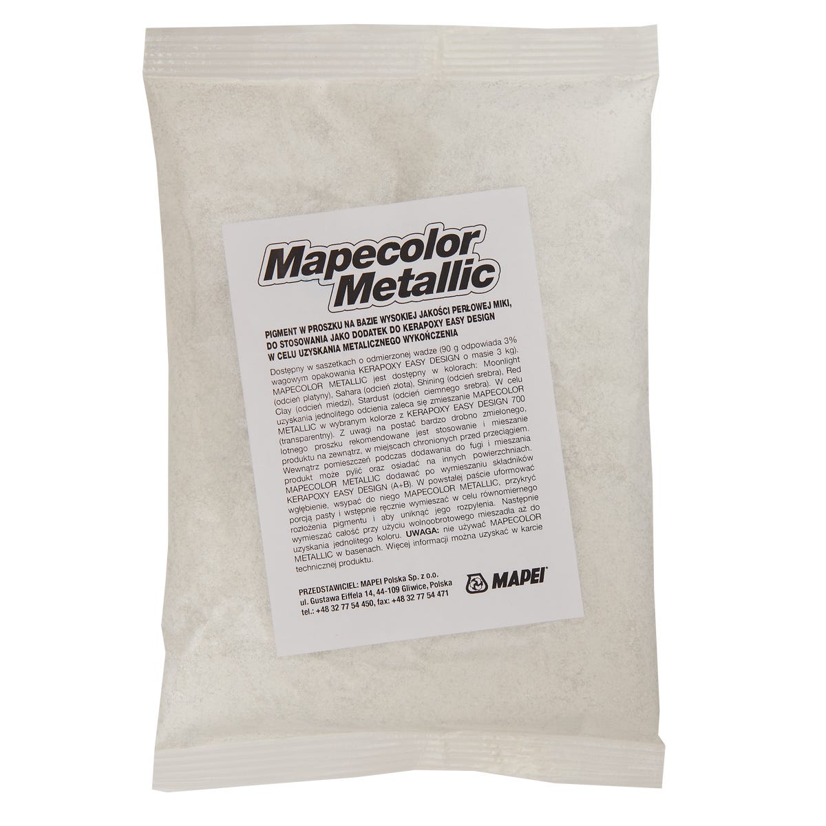Pigment proszkowy 90g do fug epoksydowych Mapecolor Metallic Platyna Mapei