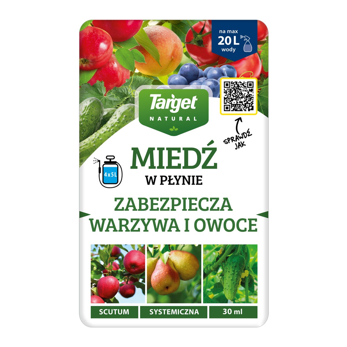 Target Środek grzybobójczy Scutum miedź w płynie 30ml Natural