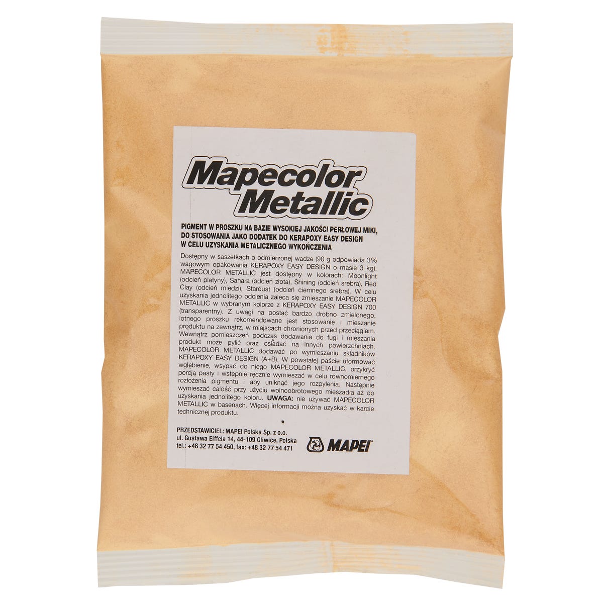 Pigment proszkowy 90g do fug epoksydowych Mapecolor Metallic Złoty Mapei