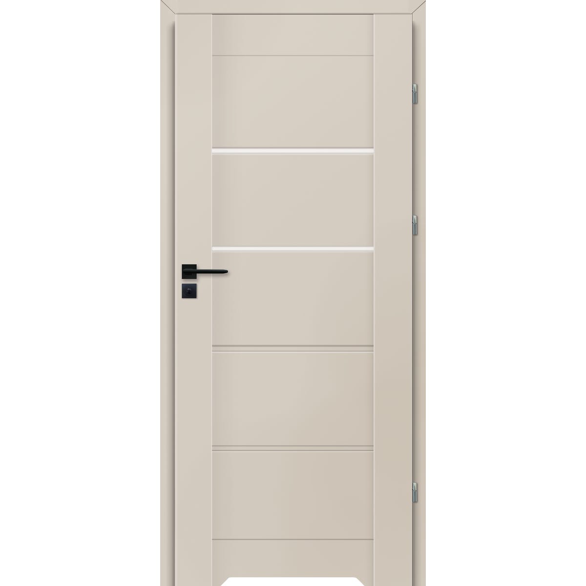 Drzwi wewnętrzne łazienkowe Vinci Cashmere 80 prawe z podcięciem wentylacyjnym Voster