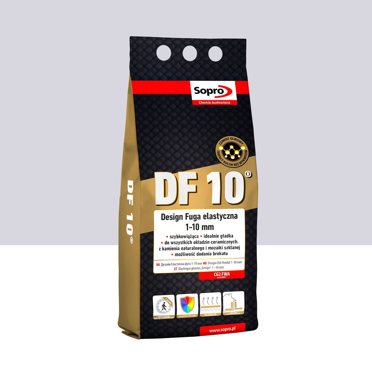 Fuga elastyczna DF10 Jasnoszara 16 2 kg Sopro