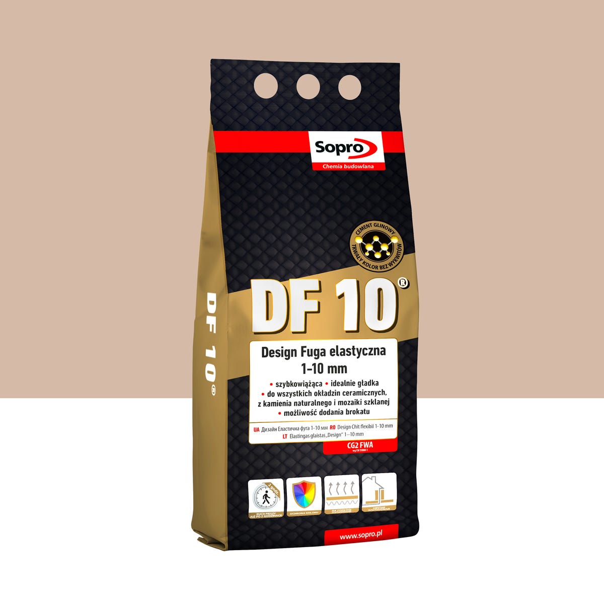 Fuga elastyczna DF10 Beż 32 2 kg Sopro