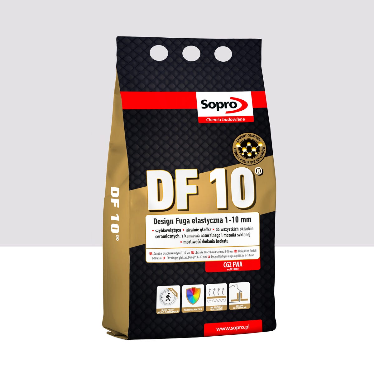 Fuga elastyczna DF10 Beż 27 4 kg Sopro