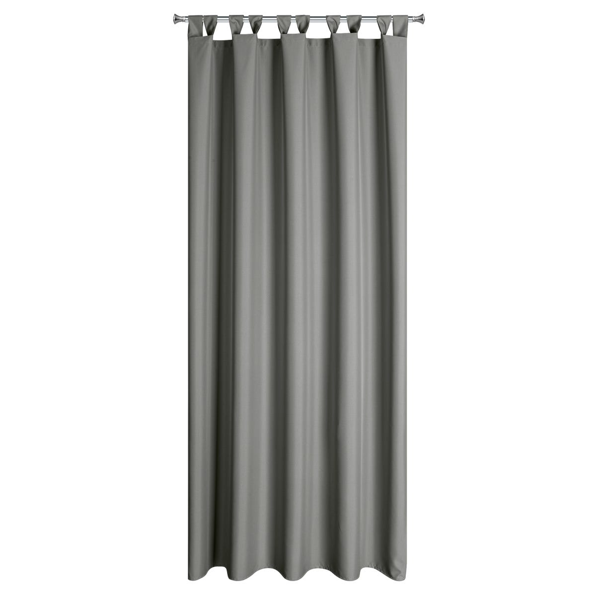 Zasłona ogrodowa Gardenia stalowa 155 x 240 cm na szelkach