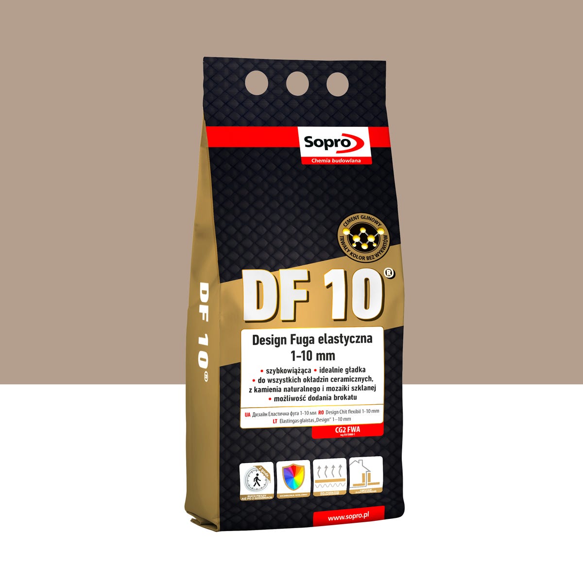 Fuga elastyczna DF10 Beż 33 2 kg Sopro