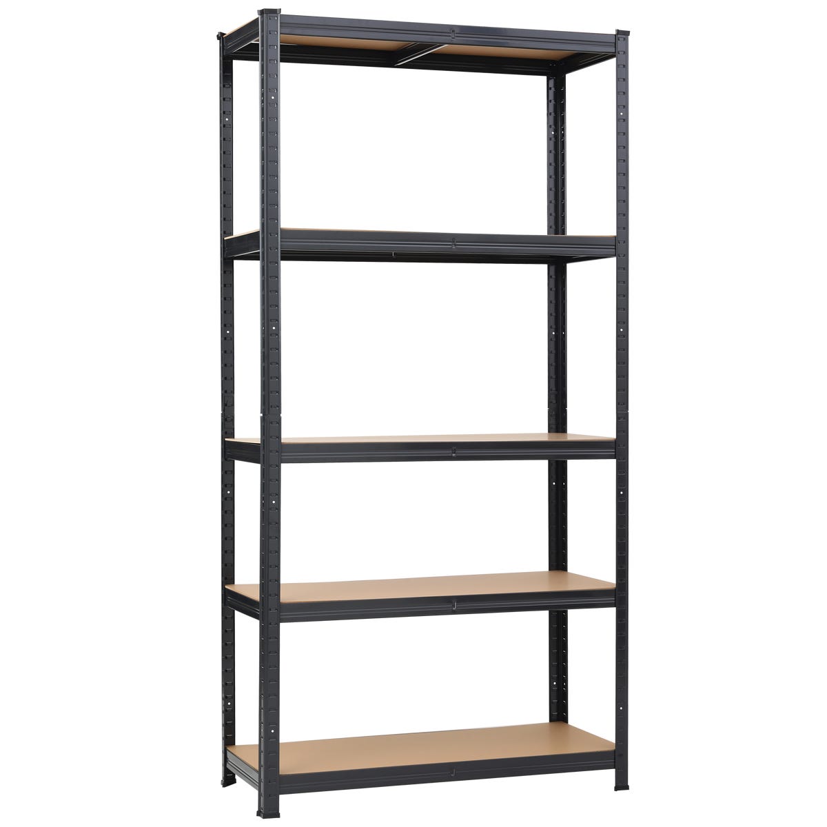 Regał metalowy magazynowy NU150 180x90x40 cm 150/750 kg czarny NU HOME