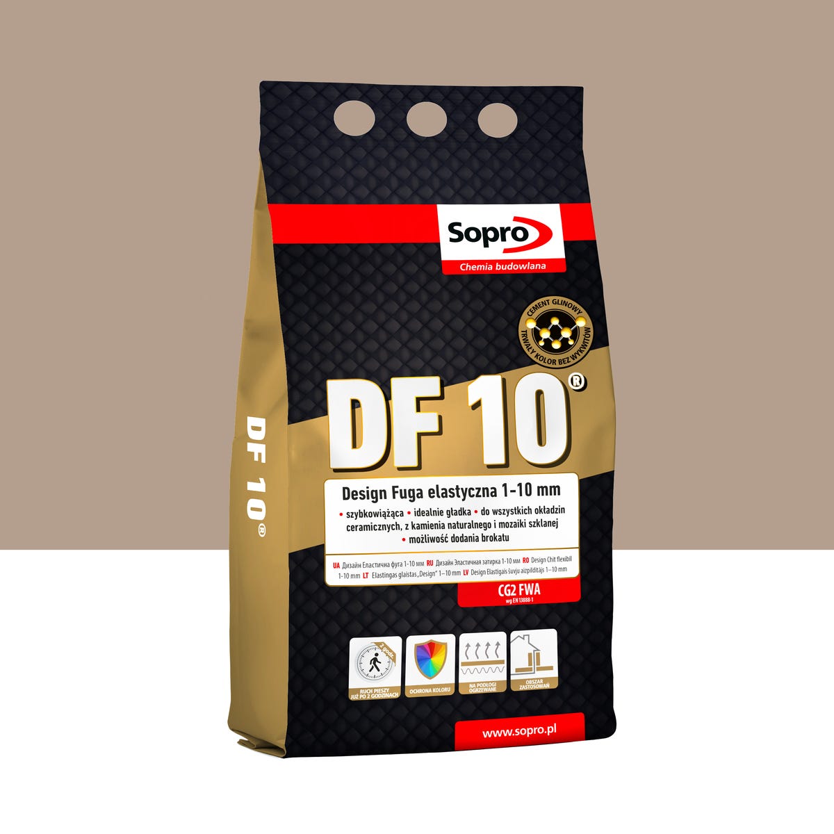 Fuga elastyczna DF10 Beż 33 4 kg Sopro