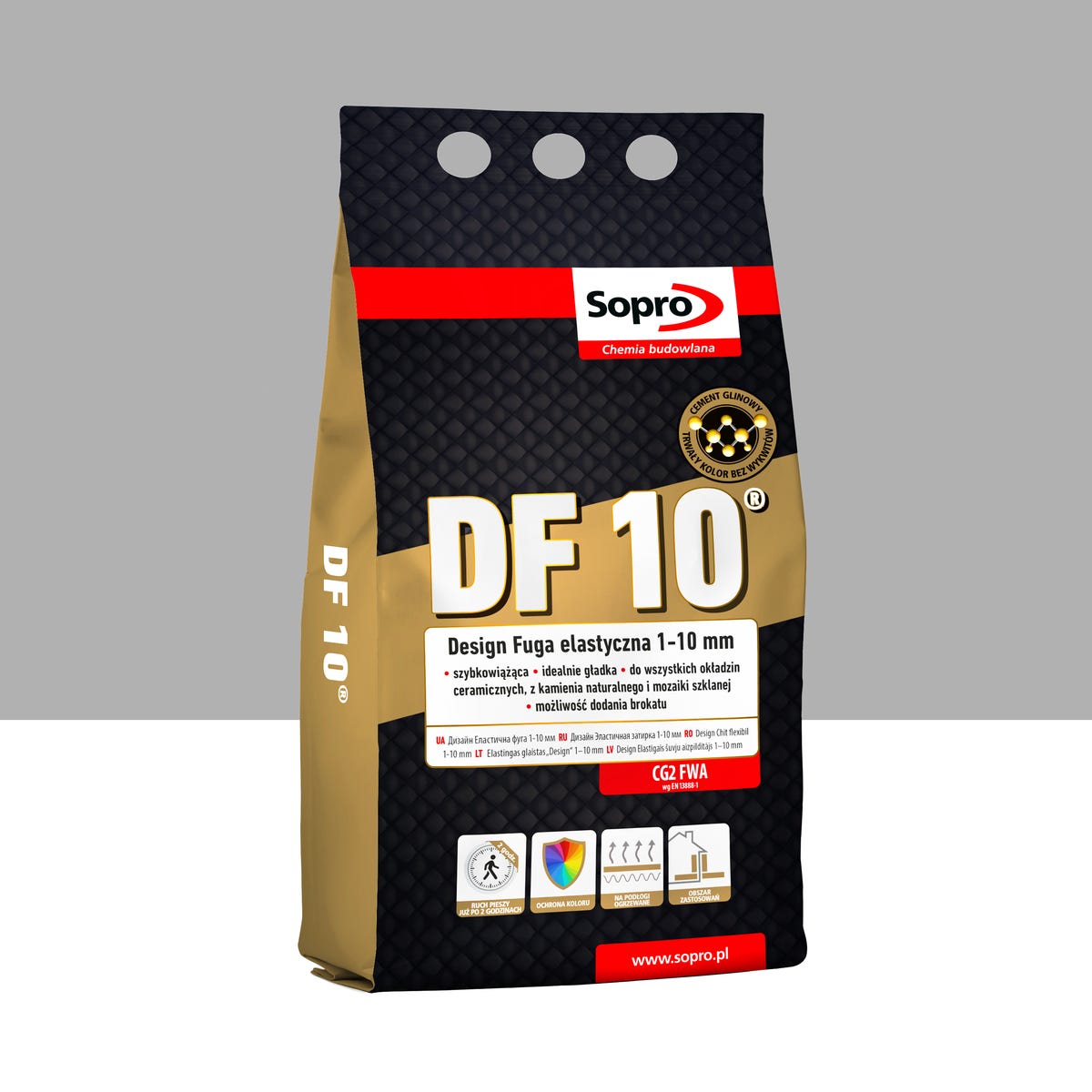 Fuga elastyczna DF10 Szara 77 4 kg Sopro