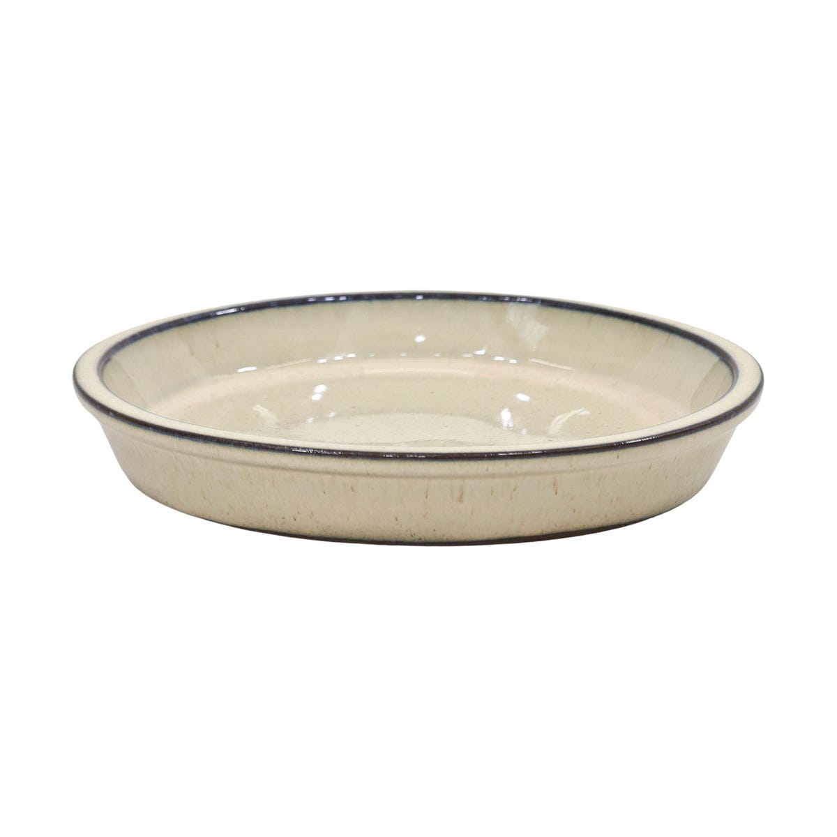Cermax Podstawka  pod doniczkę ceramiczna śr. 18 cm beżowa