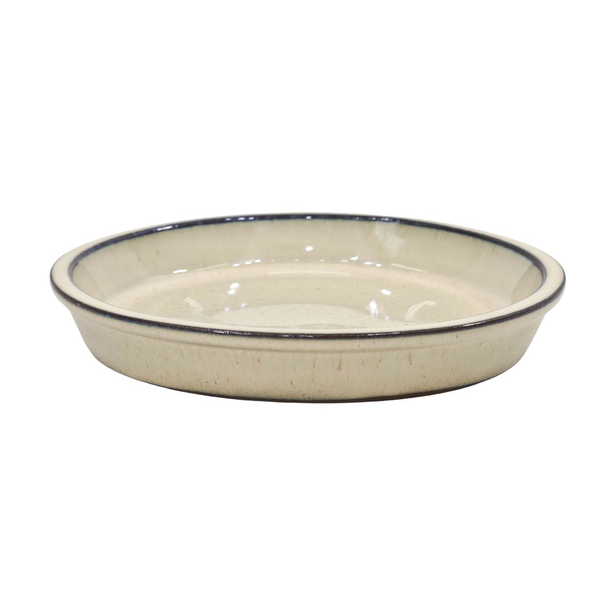 Cermax Podstawka  pod doniczkę ceramiczna śr. 22 cm beżowa