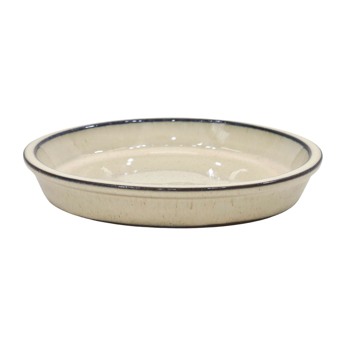 Cermax Podstawka  pod doniczkę ceramiczna śr. 25 cm beżowa