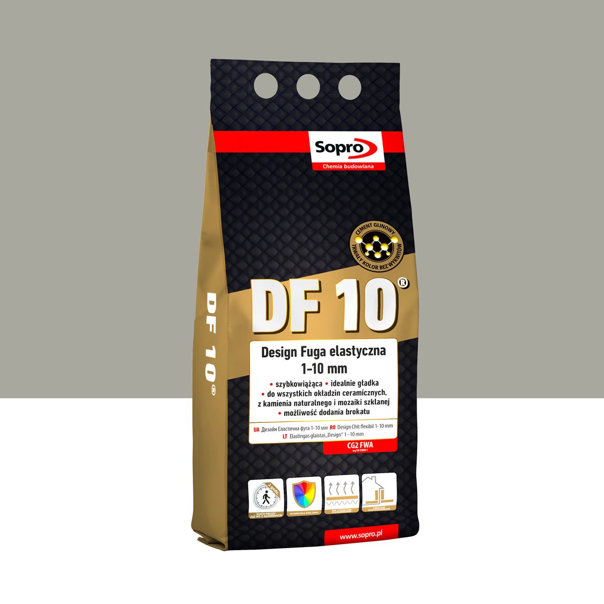 Fuga elastyczna DF10 Jasnoszara 71 2 kg Sopro