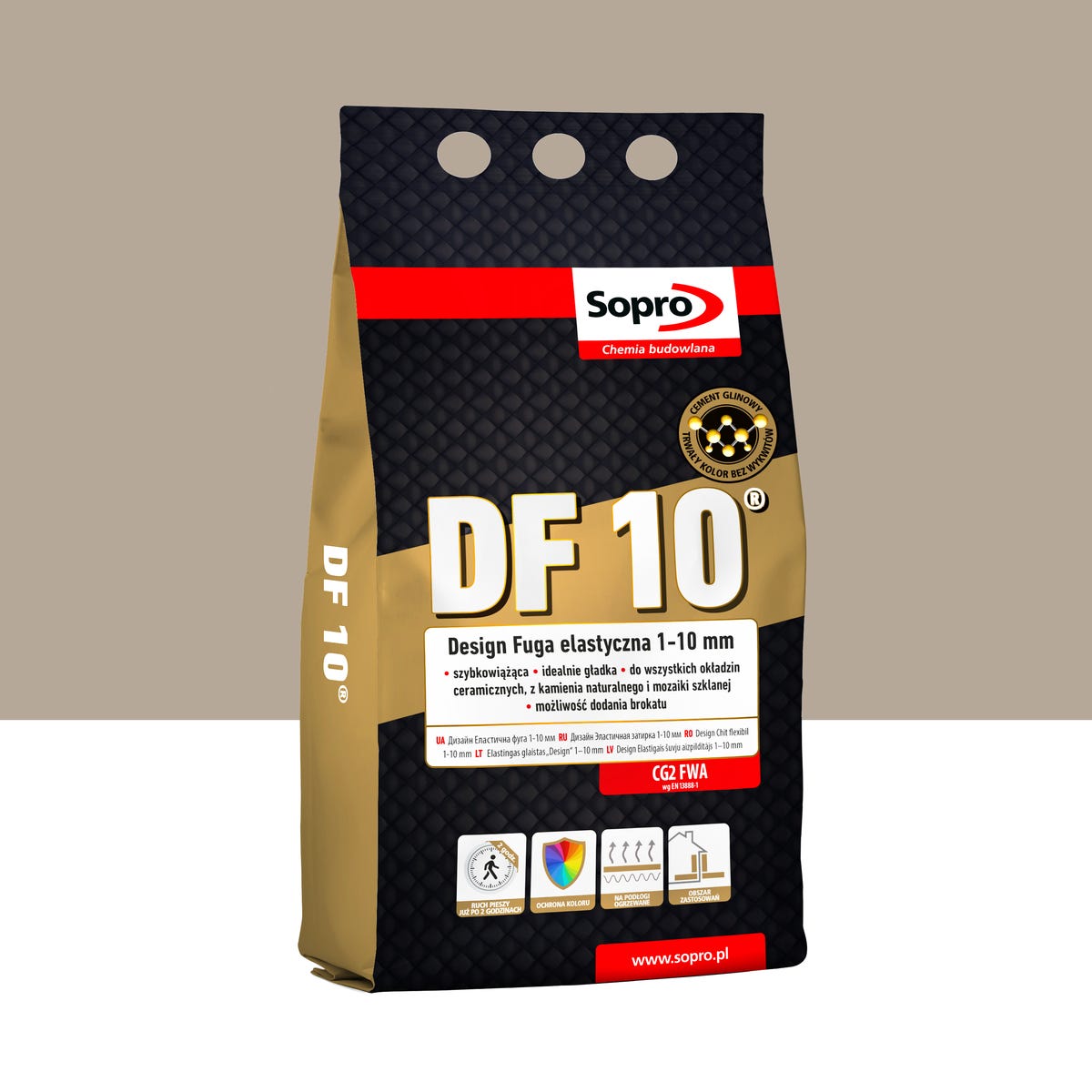 Fuga elastyczna DF10 Beż 24 4 kg Sopro