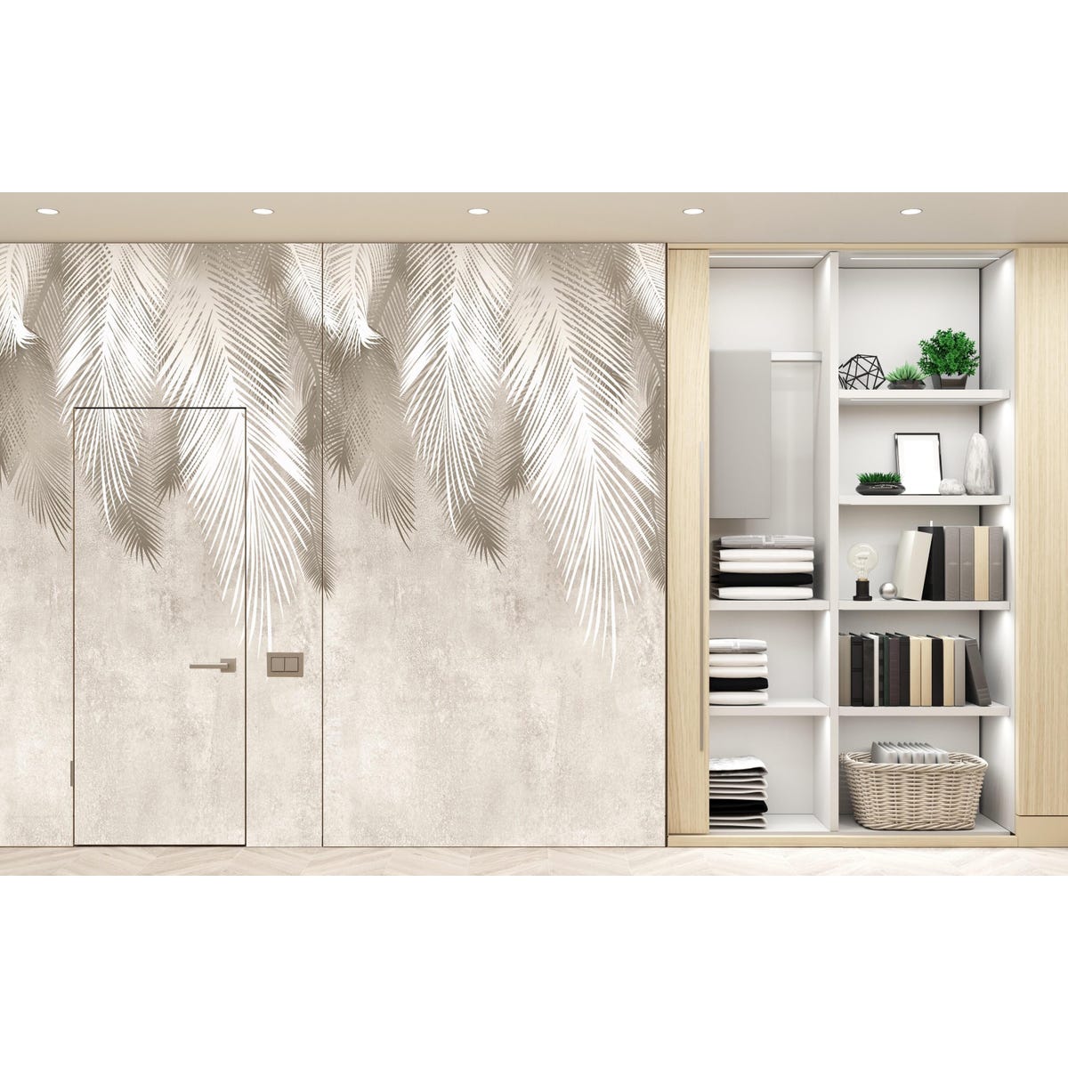 Ościeżnica kompletna stała do zabudowy drzwi ukrytych w ścianie otwieranych do wewnątrz 70 lewe Voster