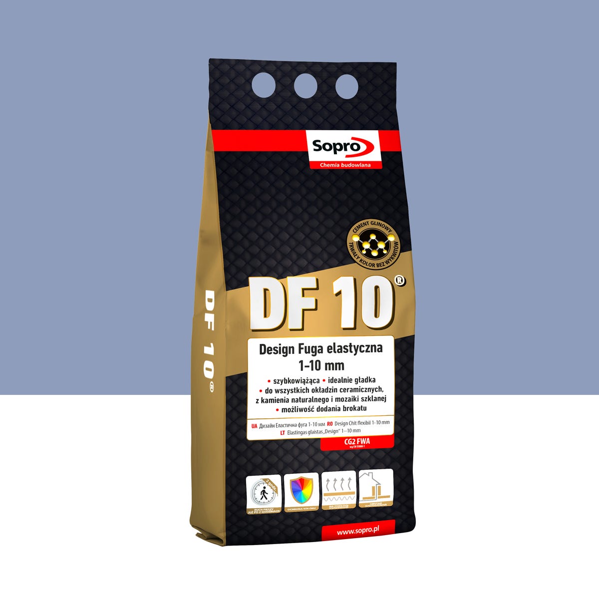 Fuga elastyczna DF10 niebieska 80 2 kg Sopro